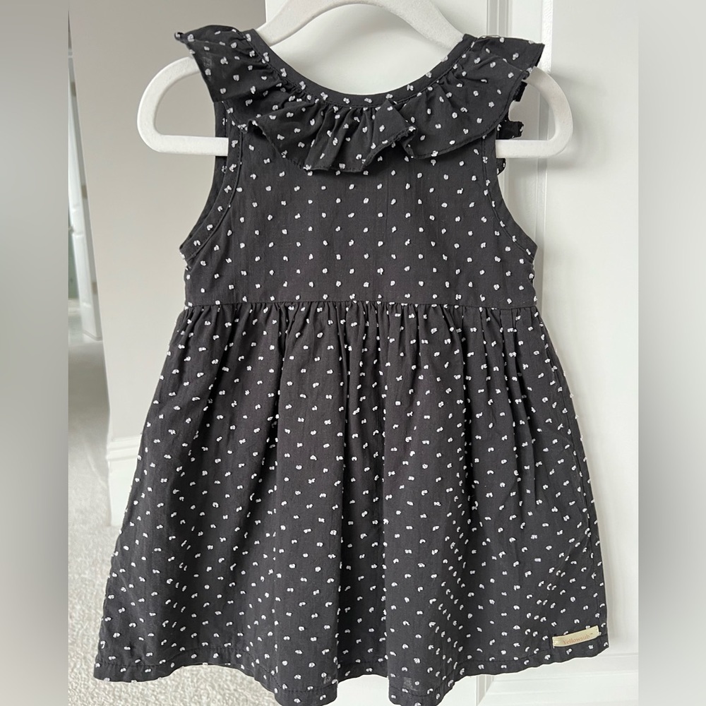 Yellowsub Toddler Girls Dress - Faded black/Grey - size 2/3 years. Like Zara​